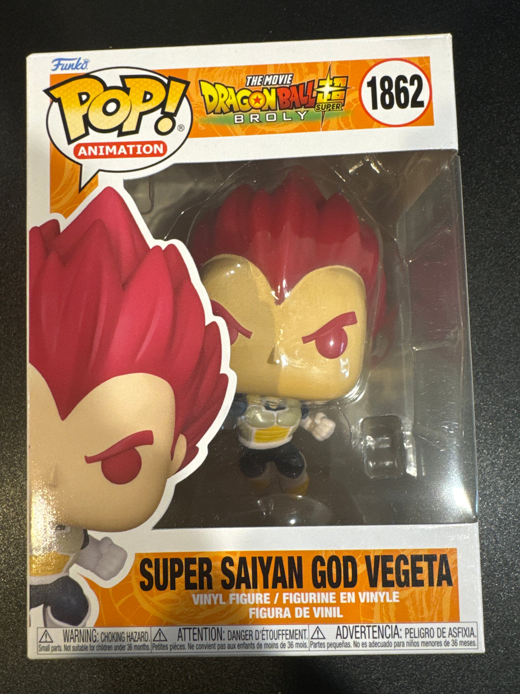 Funko Pop! Dragon Ball Super – Super Saiyan God Vegeta #1862